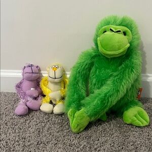 Colorful Plush Monkey Toy Set